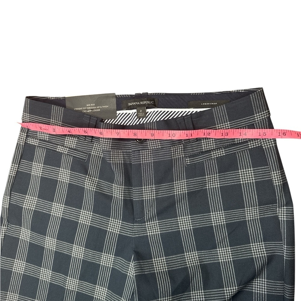 Banana Republic Gray and Black Checkered Trousers - Picture 7 of 8